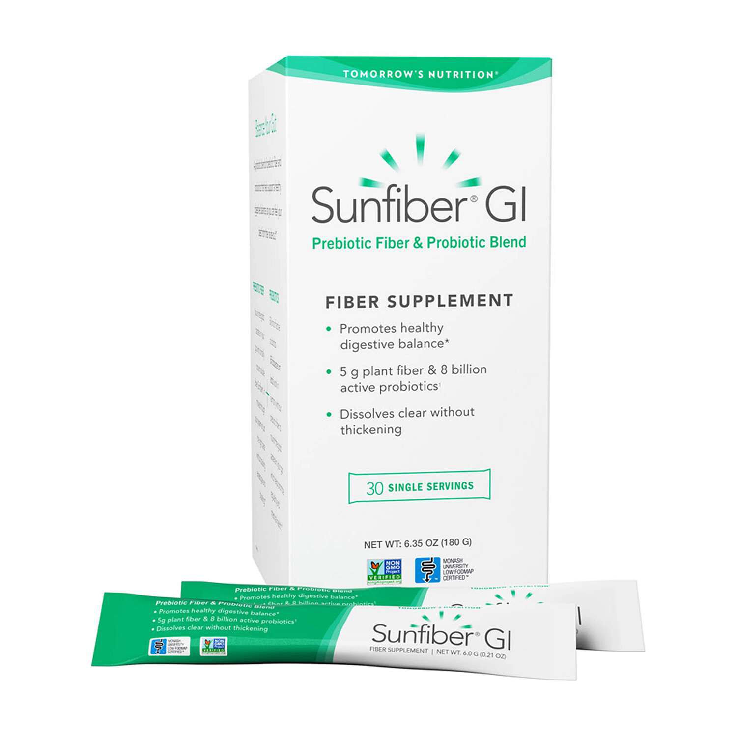 Tomorrows Nutrition SunFiber GI Front Box 7 Packets
